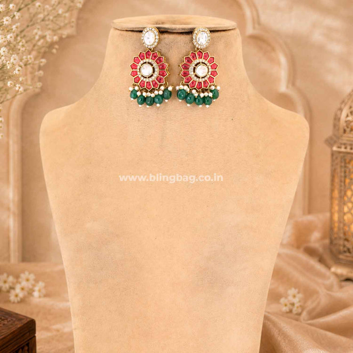 Multicolor Aarohishi Kundan Jewellery Set