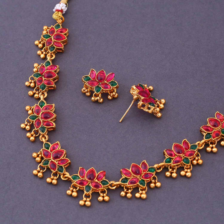 Multicolor Aaruni Antique Jewellery Set - New Arrival