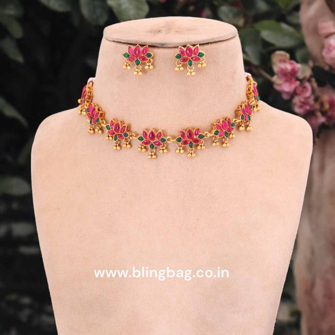 Multicolor Aaruni Antique Jewellery Set - New Arrival