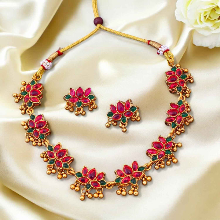 Multicolor Aaruni Antique Jewellery Set - New Arrival