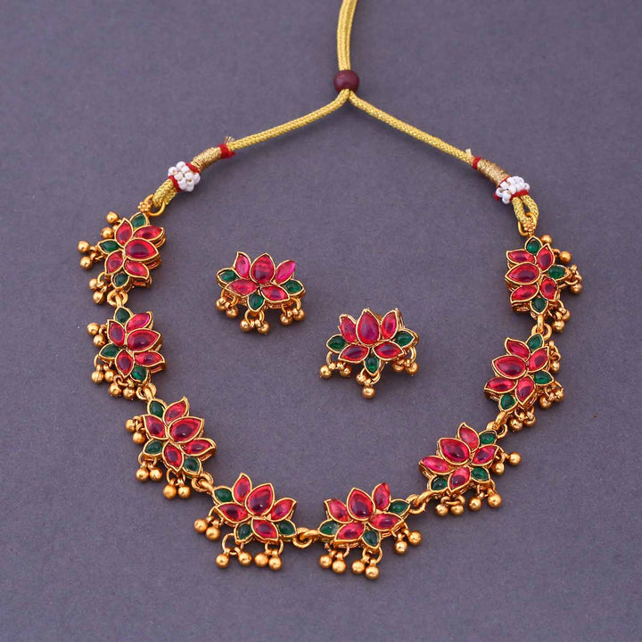 Multicolor Aaruni Antique Jewellery Set - New Arrival