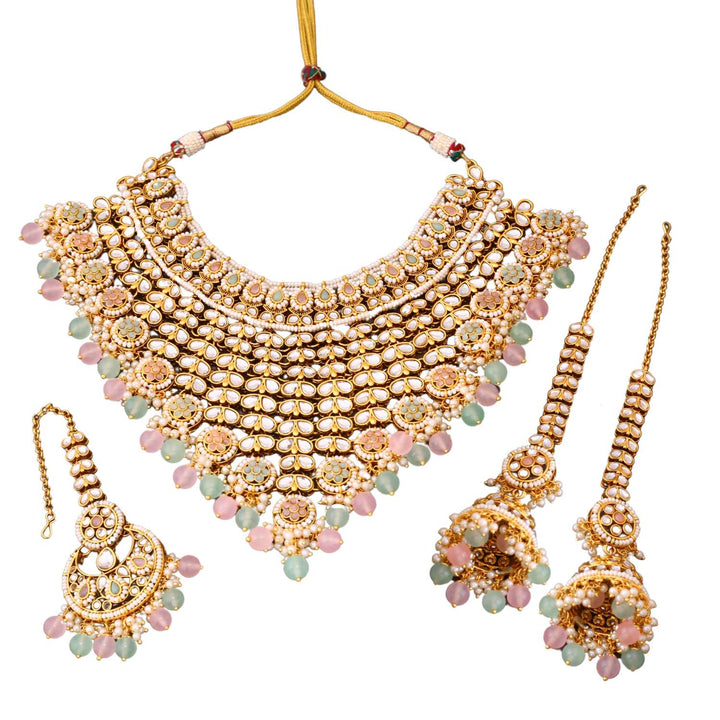 Multicolor Aarya Kundan Jewellery Set
