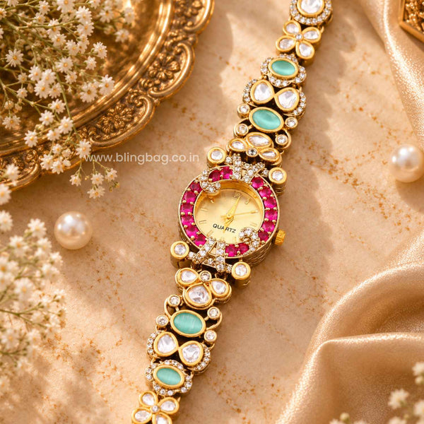 Blingbag Multicolor Aaryava Heritage Watch