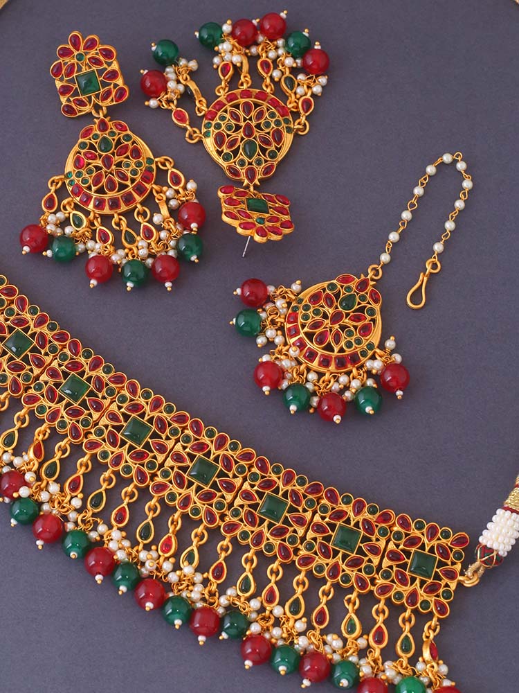 Multicolor Aavani Jewellery Set
