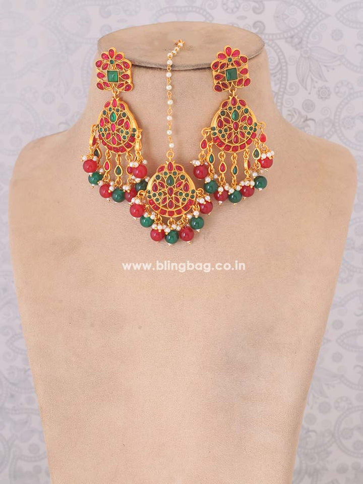 Multicolor Aavani Jewellery Set