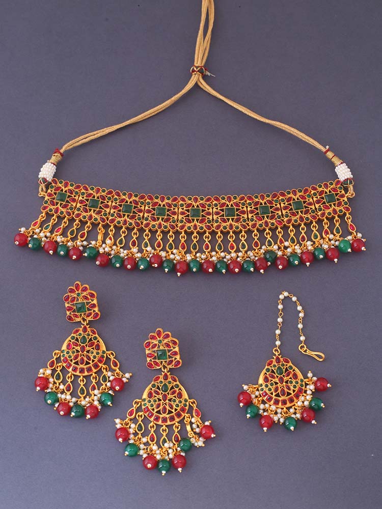 Multicolor Aavani Jewellery Set