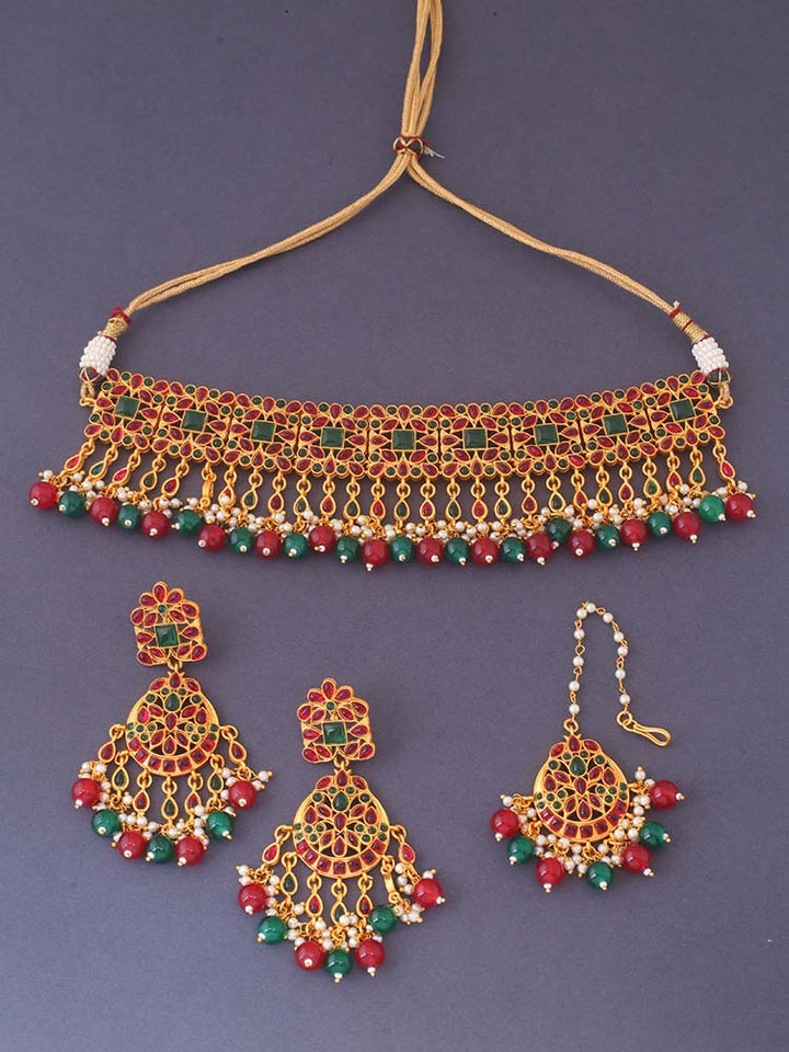 Multicolor Aavani Jewellery Set