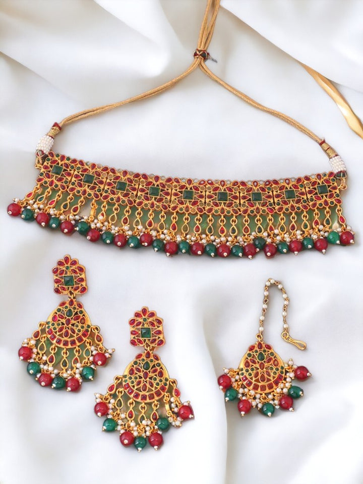 Multicolor Aavani Jewellery Set