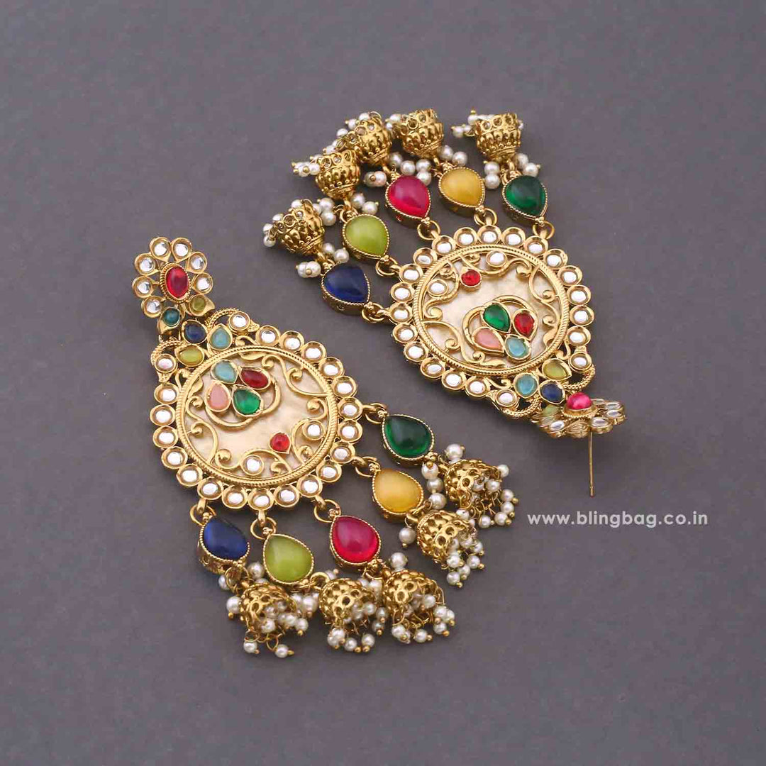 Multicolor Abhitha Danglers
