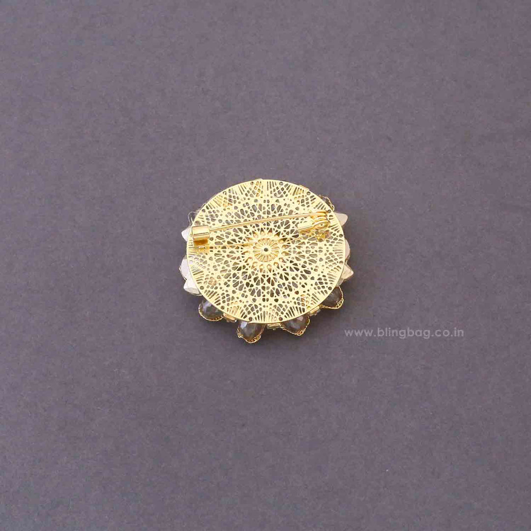 Multicolor Accent Sunflower Brooch