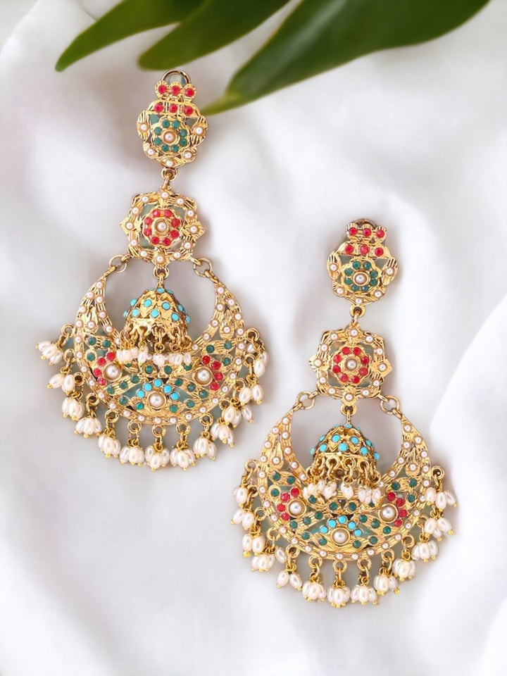 Multicolor Adhika Ethnic Chaandbalis