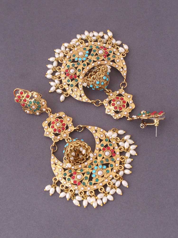 Multicolor Adhika Ethnic Chaandbalis