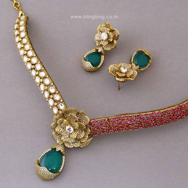 Multicolor Adore Victorian Jewellery Set - New Arrival