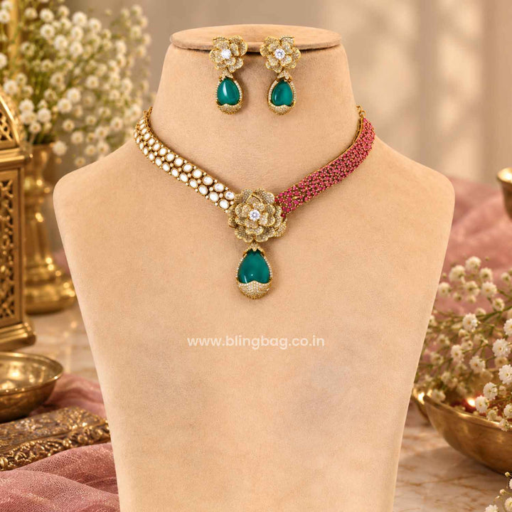 Multicolor Adore Victorian Jewellery Set - New Arrival