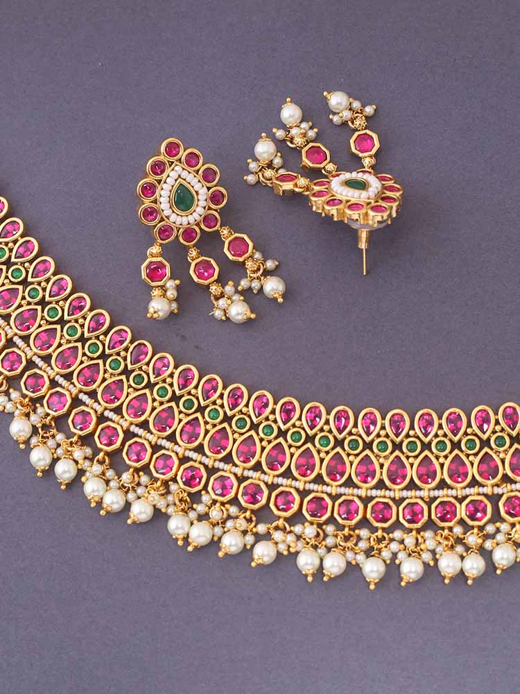 Multicolor Aeindri Jewellery Set