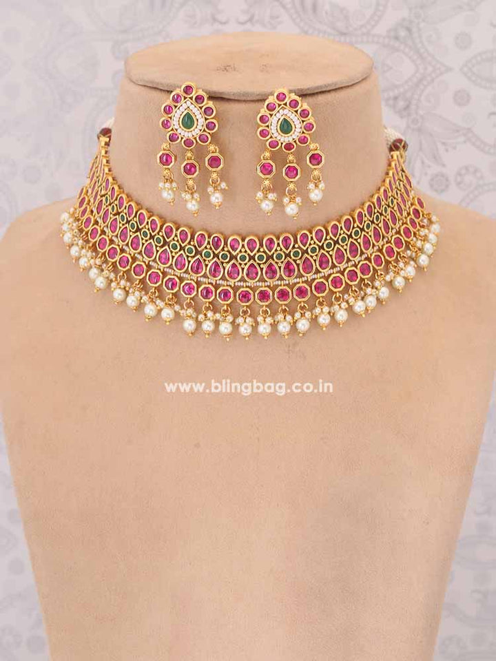 Multicolor Aeindri Jewellery Set