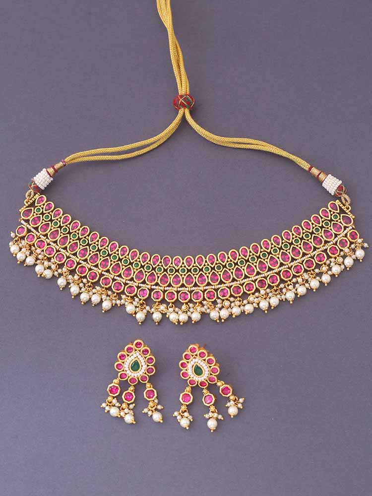 Multicolor Aeindri Jewellery Set