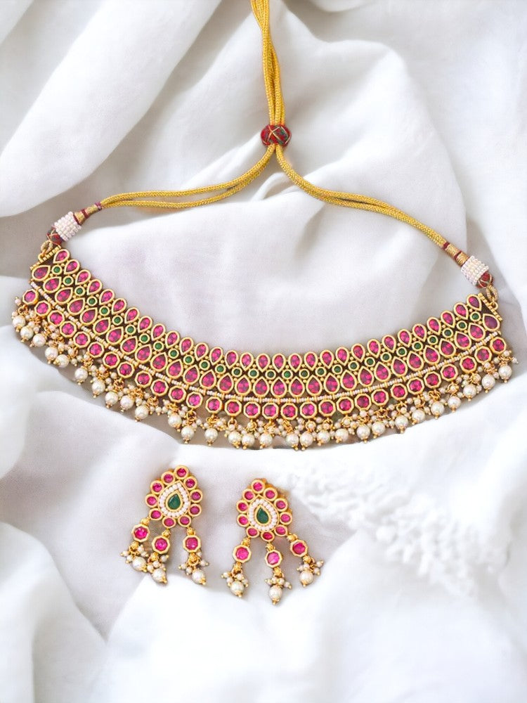 Multicolor Aeindri Jewellery Set