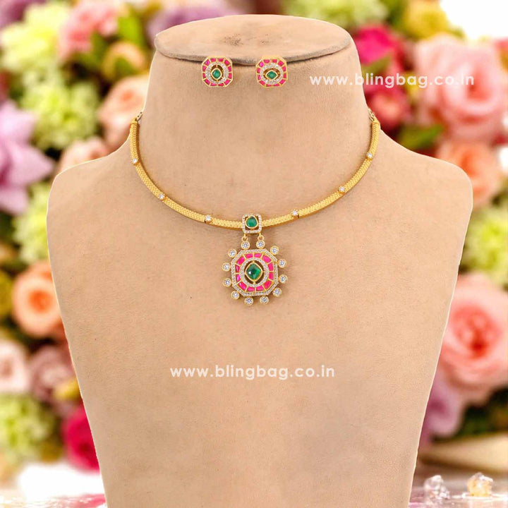 Multicolor Agata Hasli Antique Jewellery Set - New Arrival