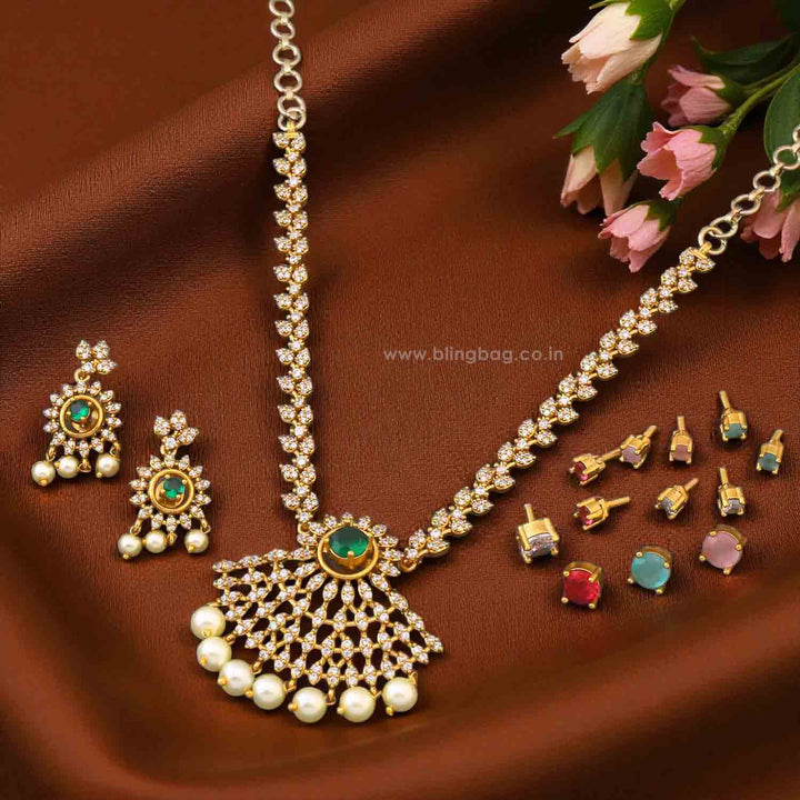 Multicolor Agnessa Victorian Jewellery Set - New Arrival