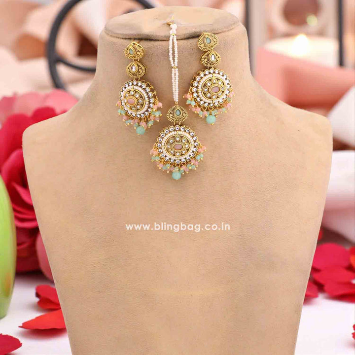 Multicolor Ahilya Kundan Jewellery Set