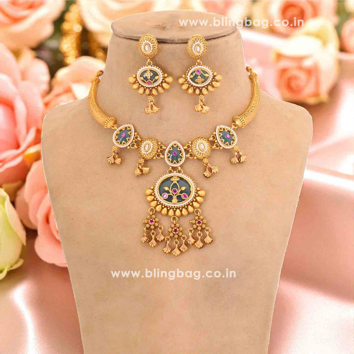 Multicolor Aishani Hasli Heritage Jewellery Set - New Arrival