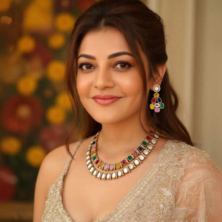 Multicolor Aizza Victorian Jewellery Set - New Arrival