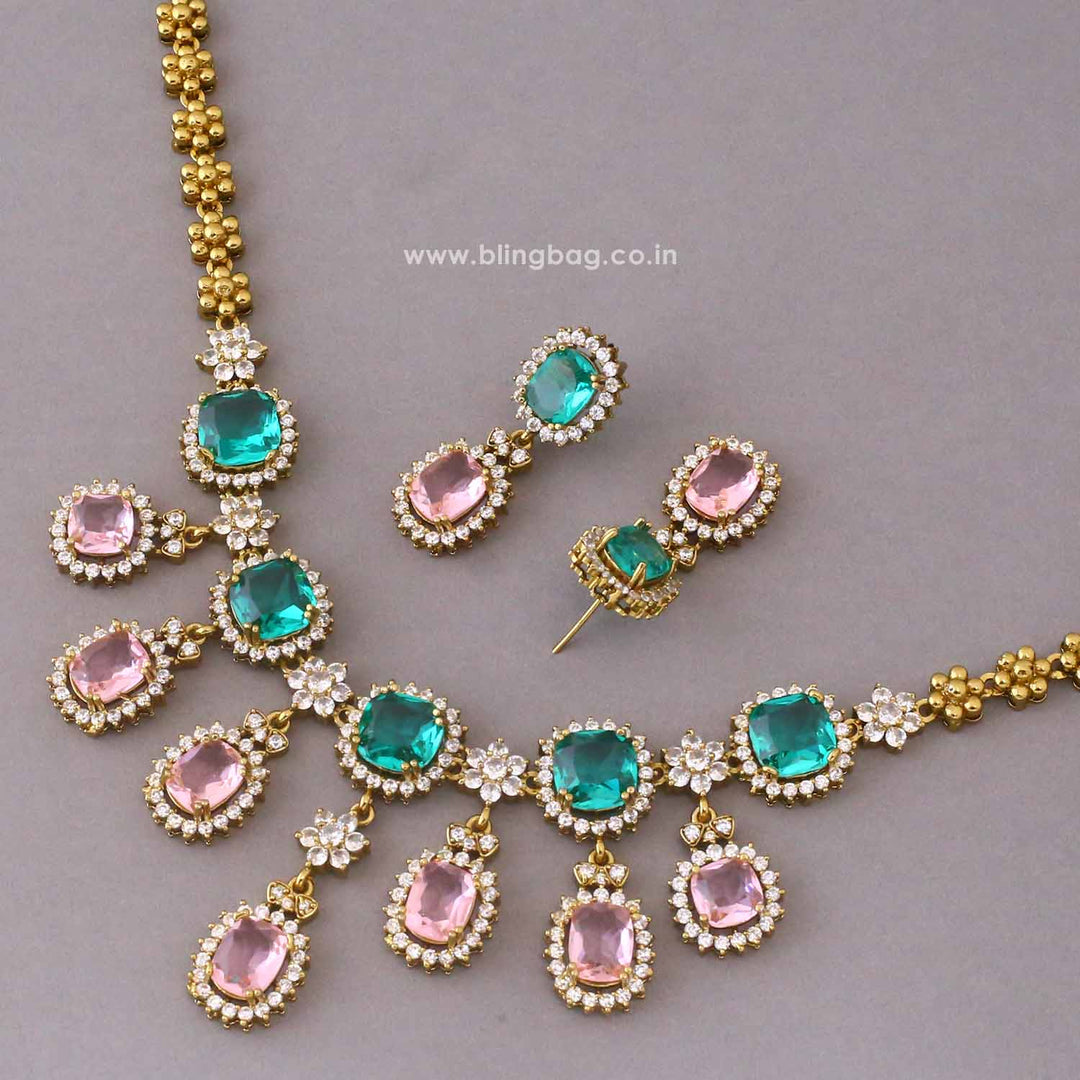 Multicolor Alessiaa Victorian Jewellery Set - New Arrival
