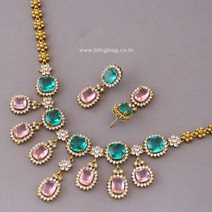Multicolor Alessiaa Victorian Jewellery Set - New Arrival