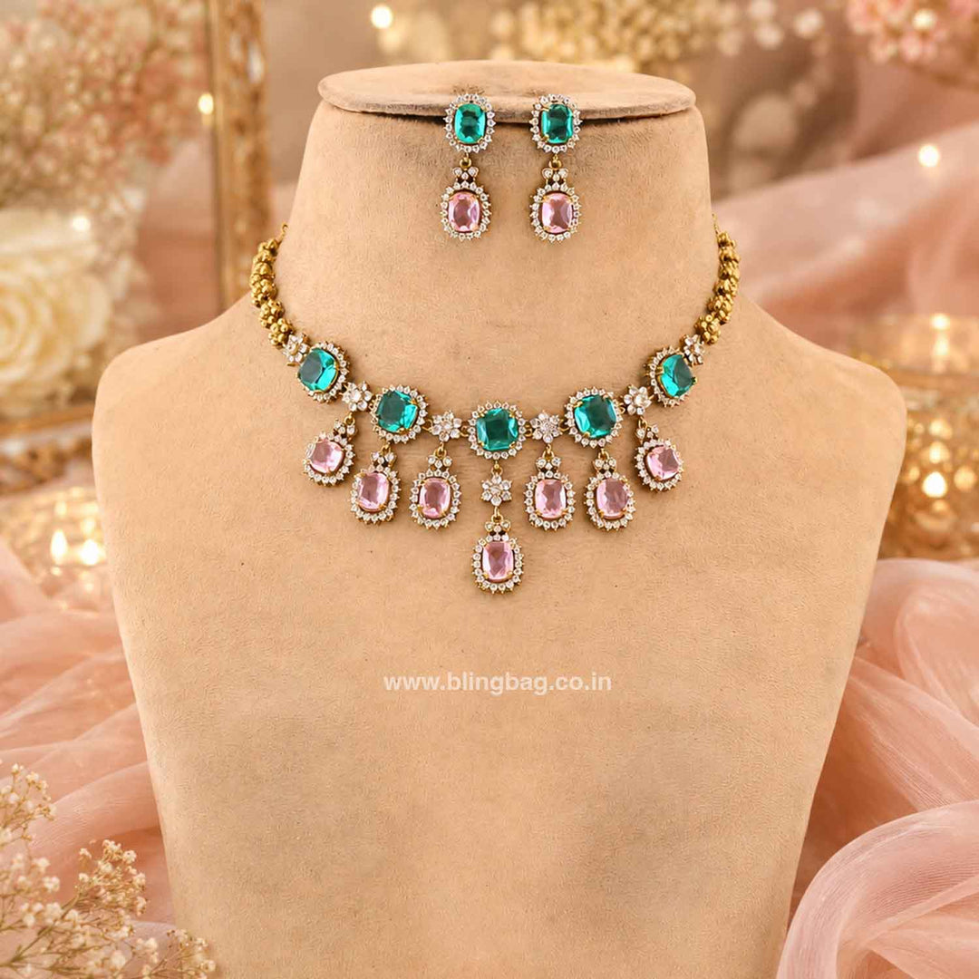 Multicolor Alessiaa Victorian Jewellery Set - New Arrival