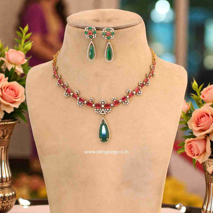 Multicolor Alicea Victorian Jewellery Set - New Arrival