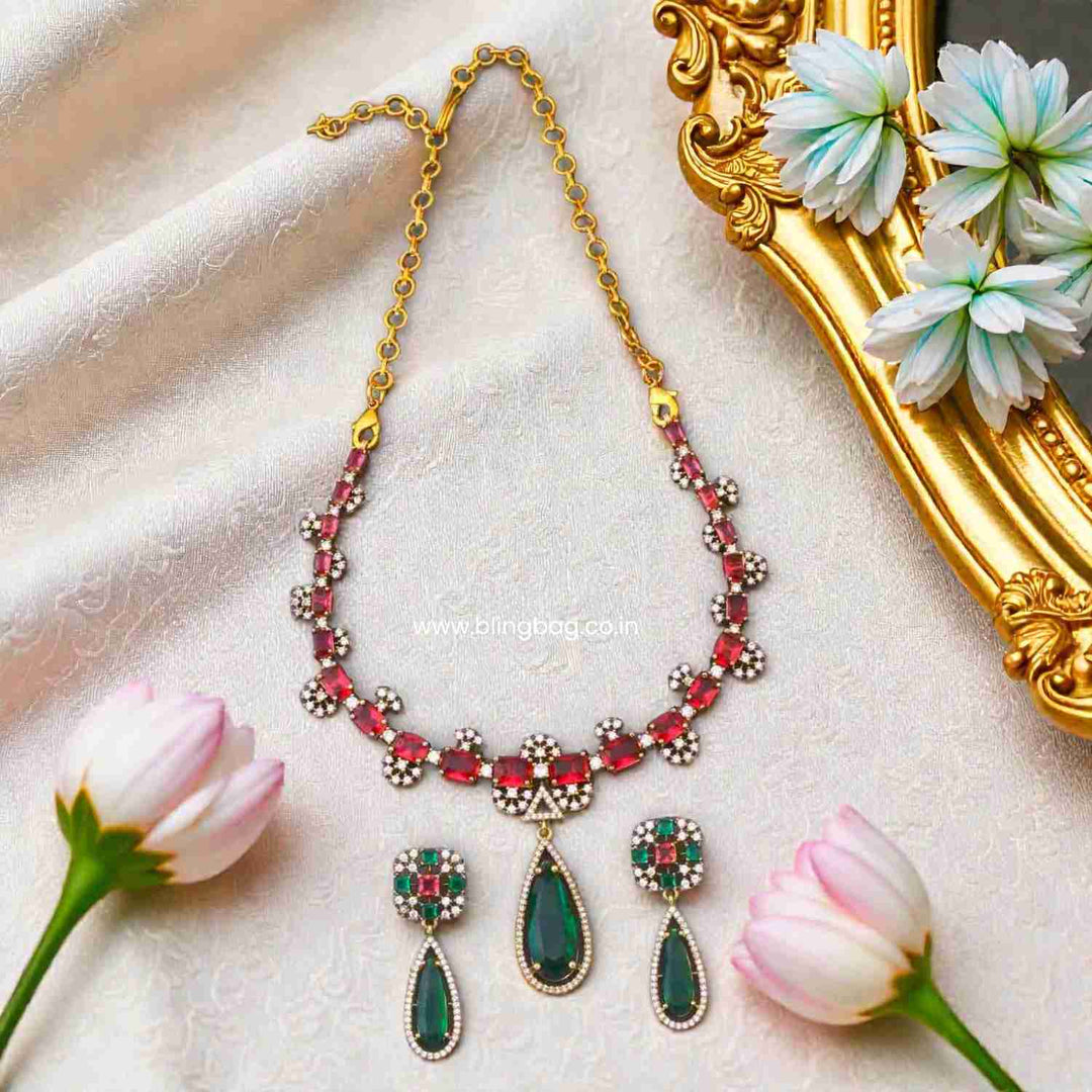 Multicolor Alicea Victorian Jewellery Set - New Arrival