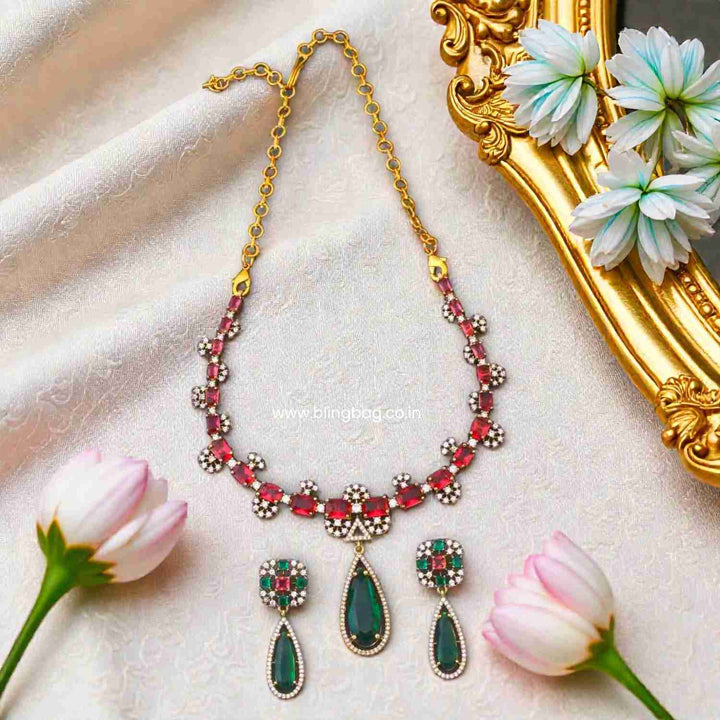 Multicolor Alicea Victorian Jewellery Set - New Arrival