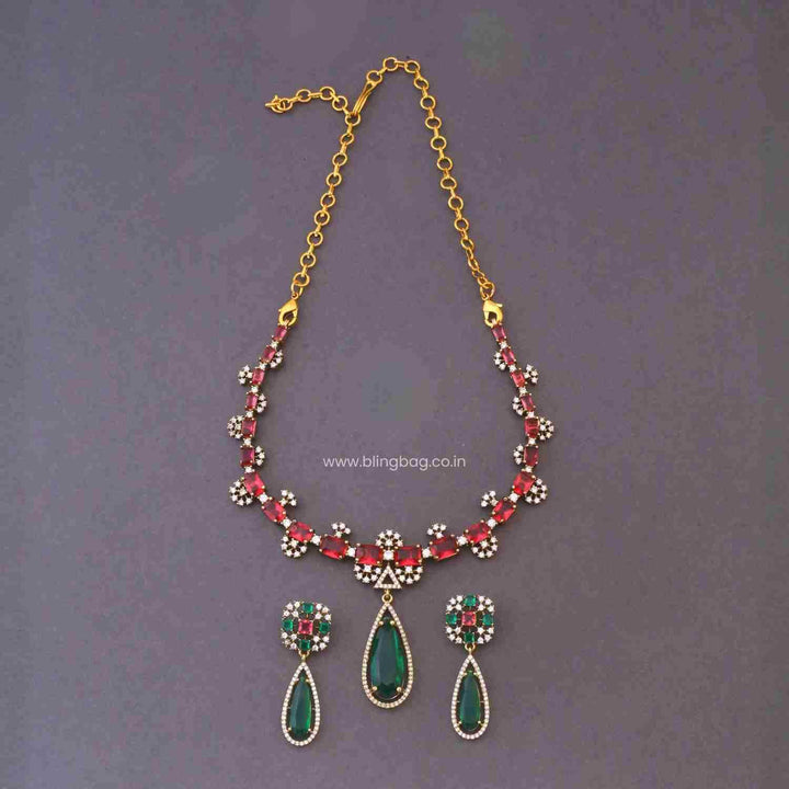 Multicolor Alicea Victorian Jewellery Set - New Arrival
