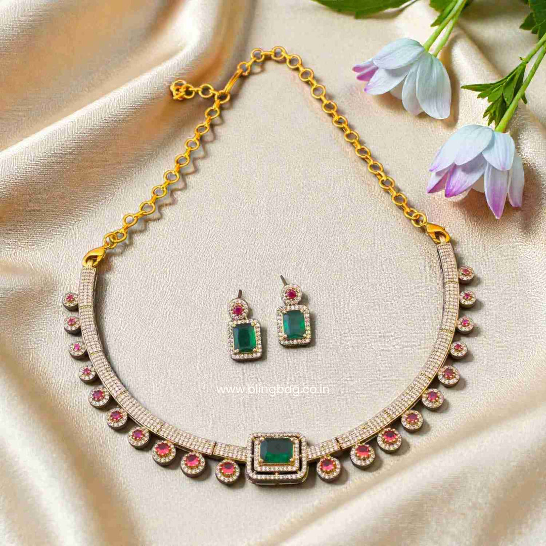 Multicolor Alicee Victorian Jewellery Set - New Arrival