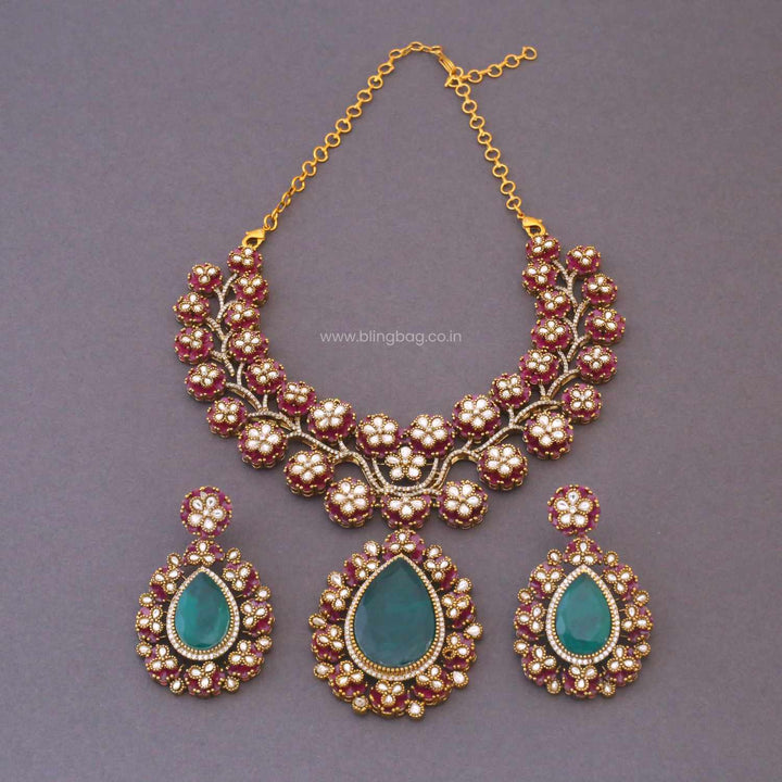 Multicolor Alicerose Victorian Jewellery Set