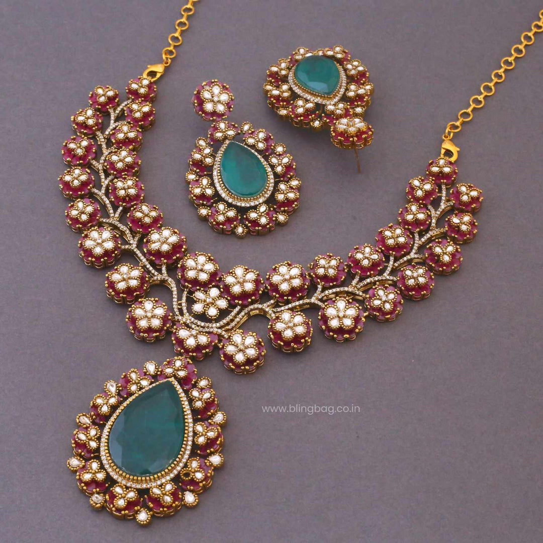 Multicolor Alicerose Victorian Jewellery Set