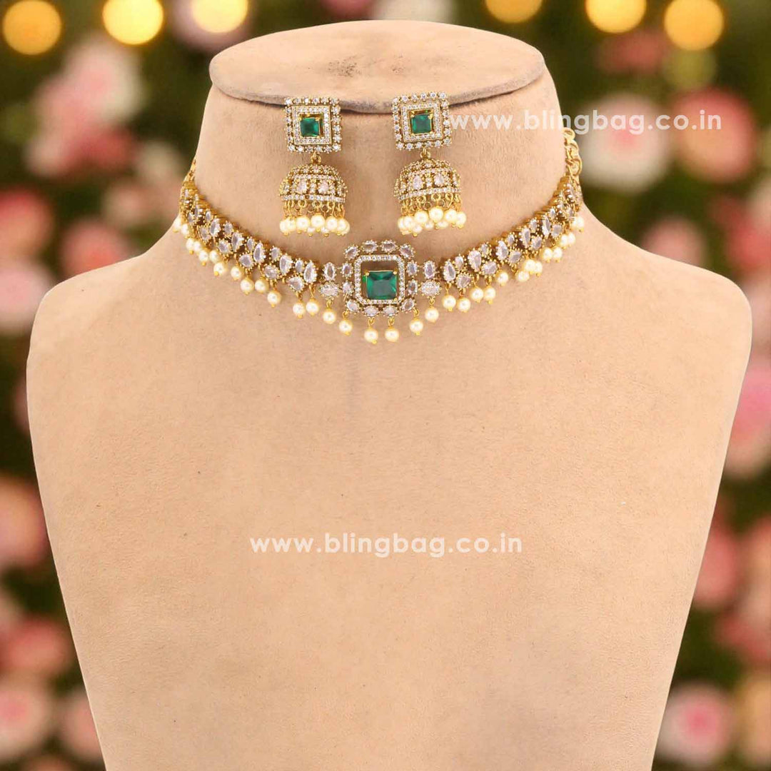 Multicolor Aliza Victorian Jewellery Set - New Arrival