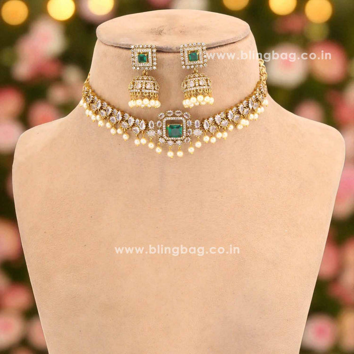 Multicolor Aliza Victorian Jewellery Set - New Arrival