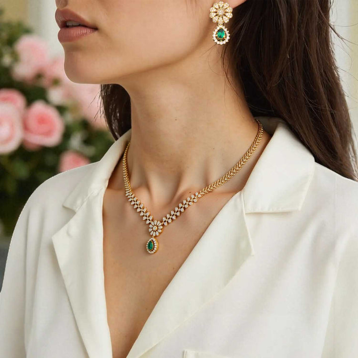 Multicolor Althea Victorian Jewellery Set - New Arrival