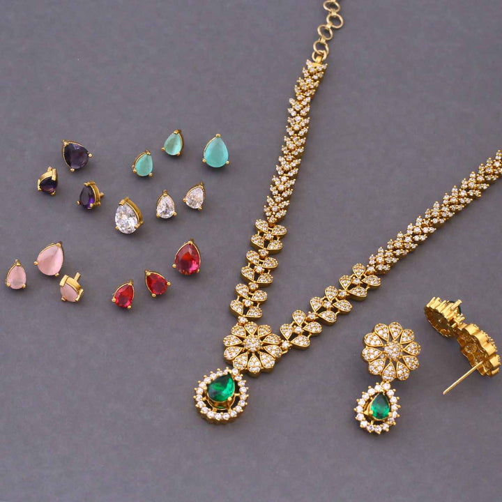 Multicolor Althea Victorian Jewellery Set - New Arrival