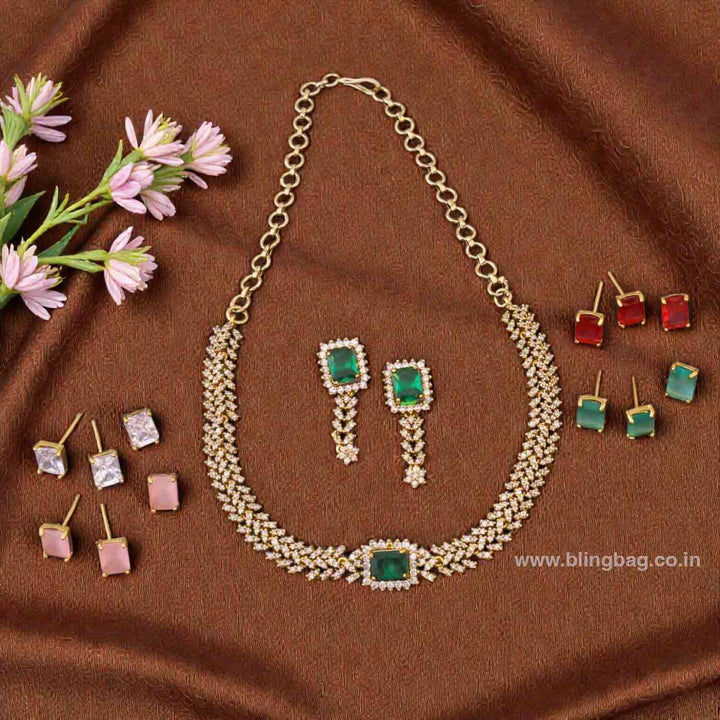 Multicolor Amara Victorian Jewellery Set - New Arrival