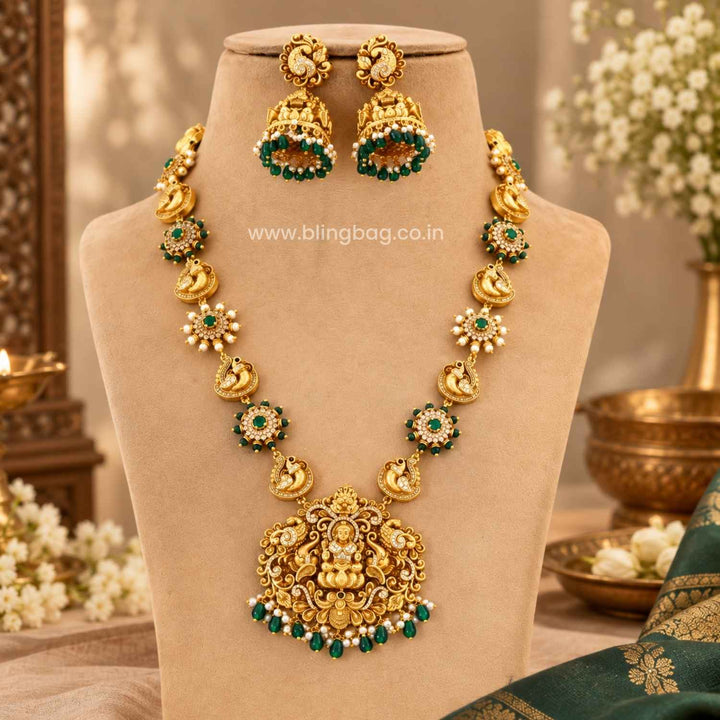 Multicolor Ambikai Temple Jewellery Set- New Arrival