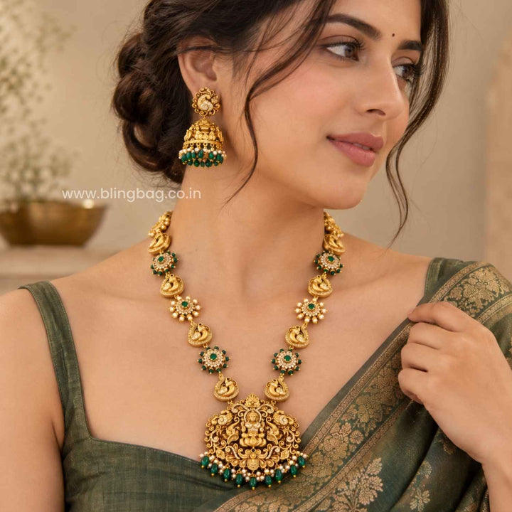Multicolor Ambikai Temple Jewellery Set- New Arrival
