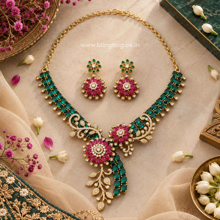 Multicolor Amour Victorian Jewellery Set - New Arrival