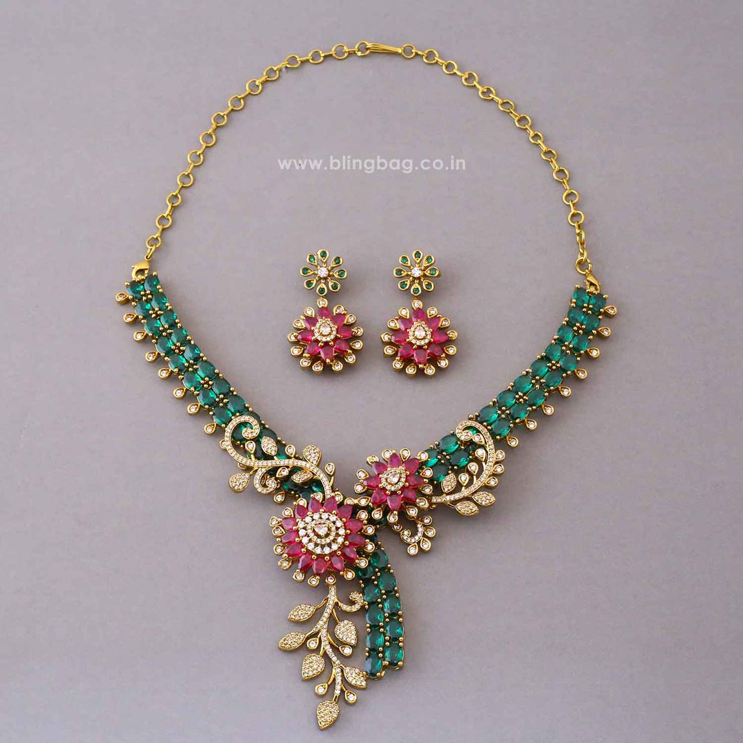Multicolor Amour Victorian Jewellery Set - New Arrival