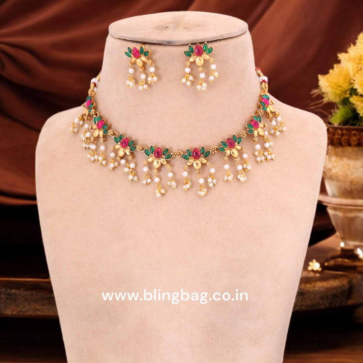 Multicolor Anachi Antique Jewellery Set - New Arrival
