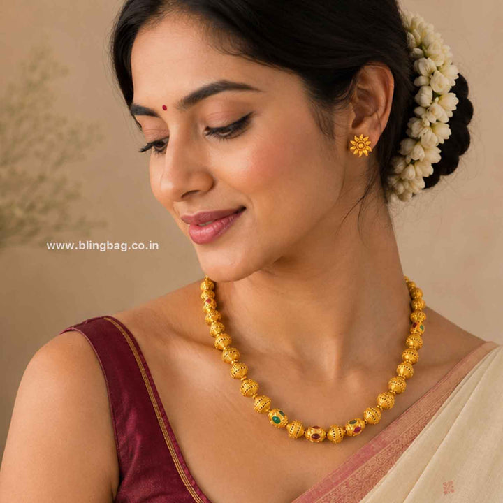 Multicolor Anagha Antique Jewellery Set- New Arrival
