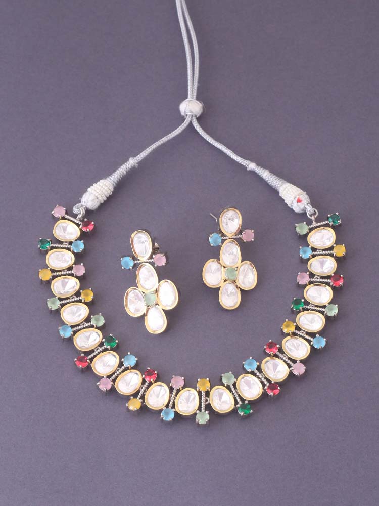 Multicolor Anfisa  Zirconia Jewellery Set