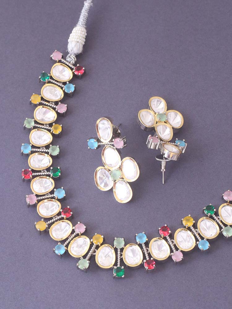 Multicolor Anfisa  Zirconia Jewellery Set